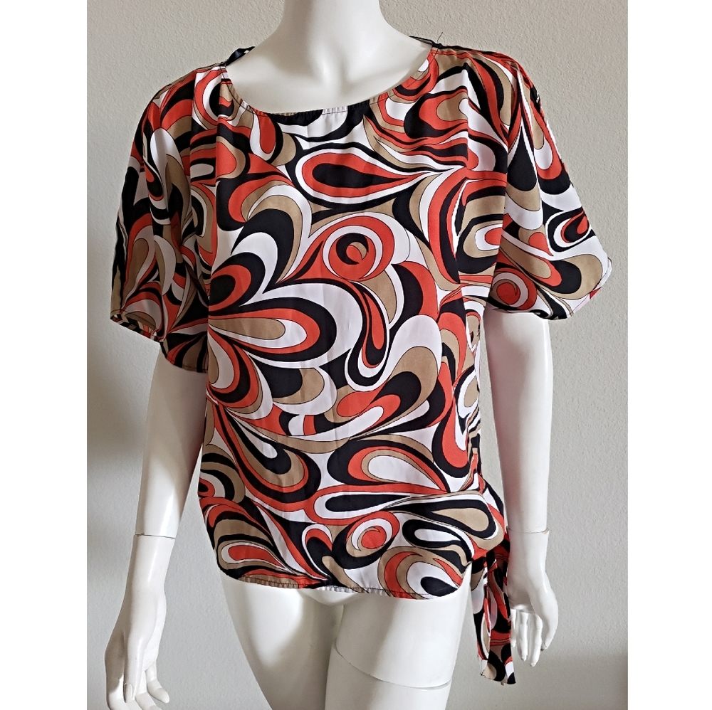 Michael Kors Side Tie Retro Top
